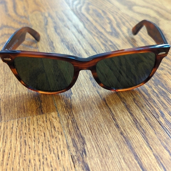 Vintage Ray-Ban Wayfarer II Tortoise Frames Gray Lenses Sunglasses Classic - Picture 2 of 10